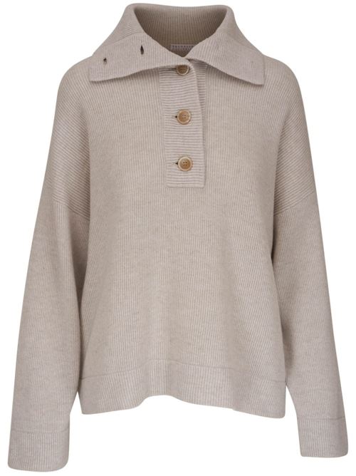 Beige cashmere knit Brunello Cucinelli | M12192904C9610